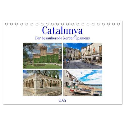 Catalunya, der bezaubernde Norden Spaniens (Tischkalender 2027 DIN A5 quer), CALVENDO Monatskalender