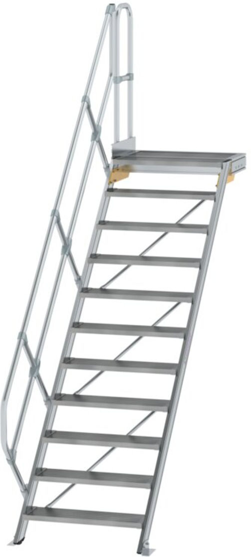 MUNK Aluminium-Treppe Plattform 45° 11 Stufen (600451)