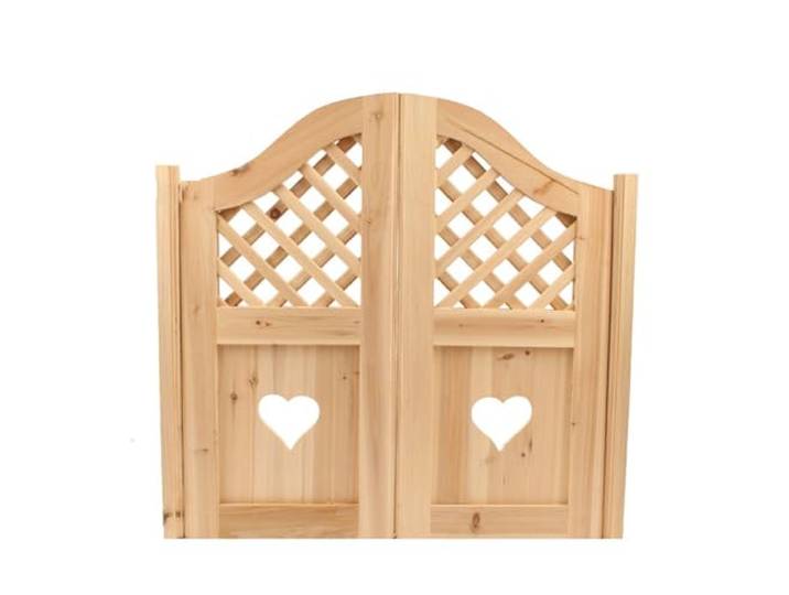 SRHIMEOS 130x100cm Saloontüren Westerntür Flügeltür Penedeltür Schwingtür, Natur Saloontüren, Lamellentür Holz Saloontür, Cafe Pendeltüren, Trennwandtür Massivholz Cowboy-Tür