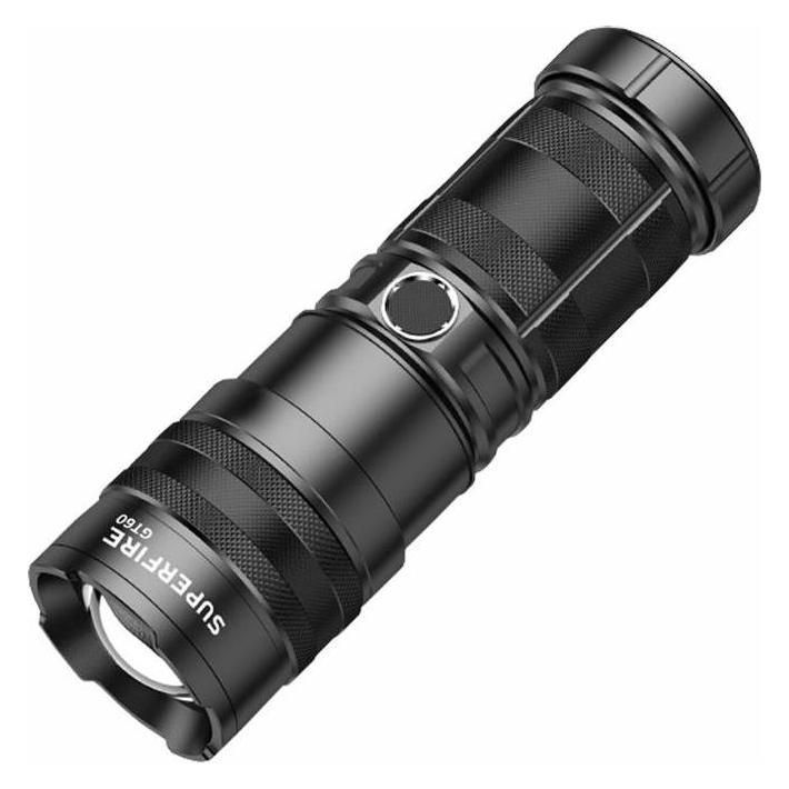 Superfire flashlight GT60, 2600lm, USB-C (14 cm, 2600 lm) (GT60)