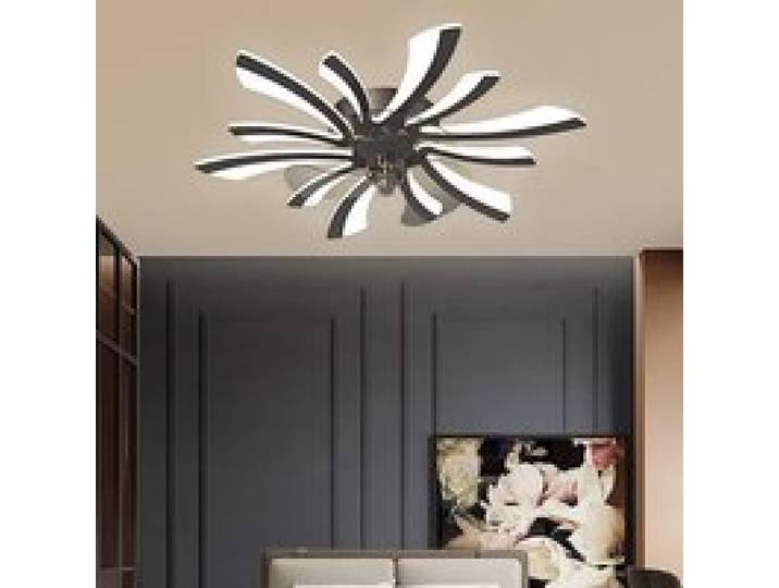 Ventilateur de Plafond - RUMOCOVO - QW27 Q-4 - 6 Vitesses - LED - Design Moderne