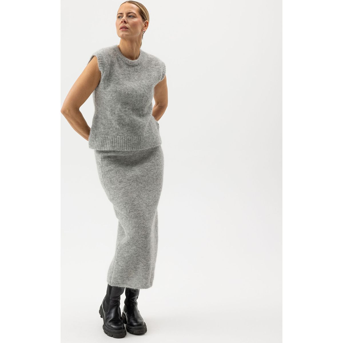 Holebrook Tindra Skirt grey mel. (950) L A52609-950-L