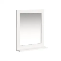 SoBuy Wandspiegel mit 1 Ablage Weiß 40x10x49,2cm Klassisch