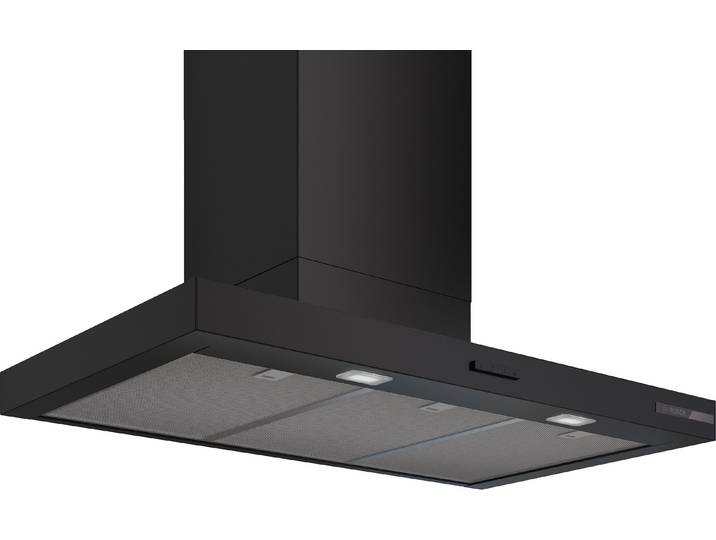 BOSCH Wandhaube DWB93BC60 , Energieeffizienz: C, schwarz (weiß, neutral), B:89,8cm H:6cm T:50cm, Dunstabzugshauben, Einfache Tastensteuerung & effizientes Dual Filtersystem, Wandhaube