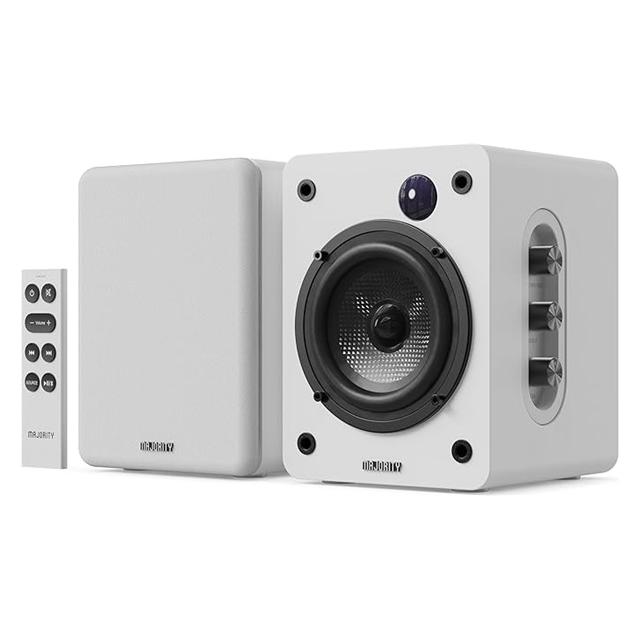 Majority D50X Aktiv Regal-Lautsprecher White (1 Paar, 60 W) (5056444113849)