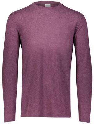 Augusta Sportswear 3075 Tri-Blend Long Sleeve Top in Maroon Heather size 3XL   Triblend