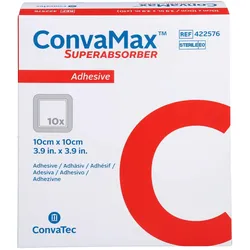 ConvaTec, Pflaster, Superabsorber 10x10cm adhäsiv (10x)