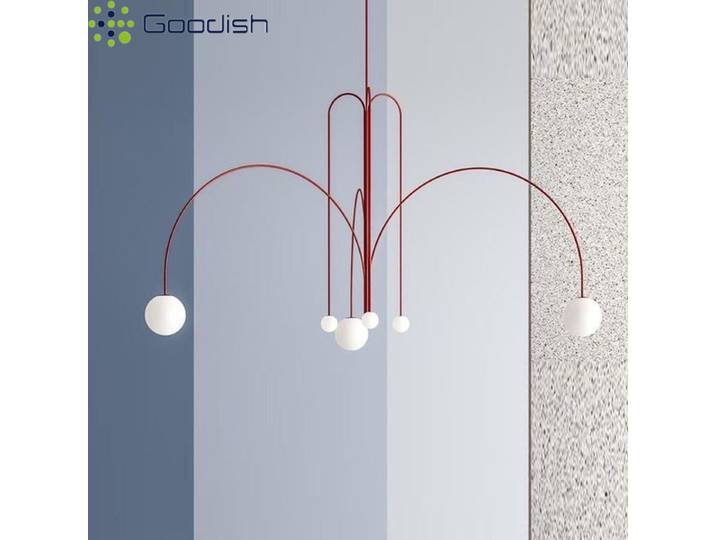 Lampes suspendues LED modernes minimalistes nordiques en tissu, forme de pieuvre mince, lampes créatives pour le salon, décoration de la maison, lustre