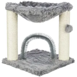Trixie Baza mit Bürste (50 cm, Grau), Katzenbaum