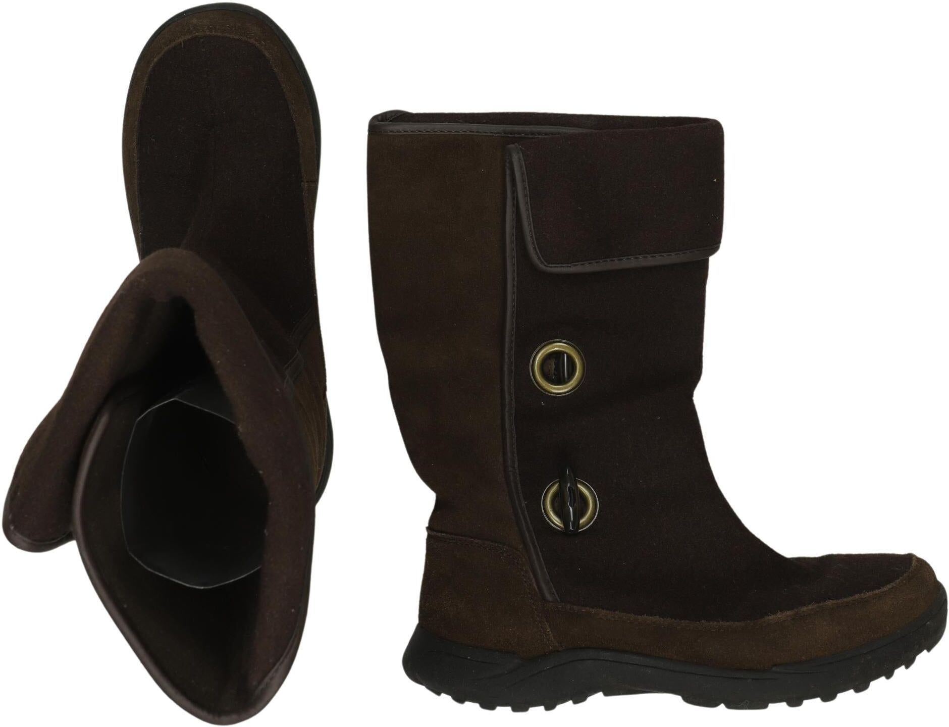 Lands End Damen Stiefel, Braun, Gr. EU 37.5, Leder / Kunstleder - Second Hand