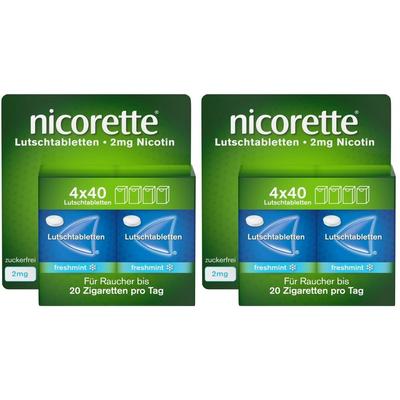 Nicorette freshmint 2 mg Lutschtabletten 2x 2x160 St