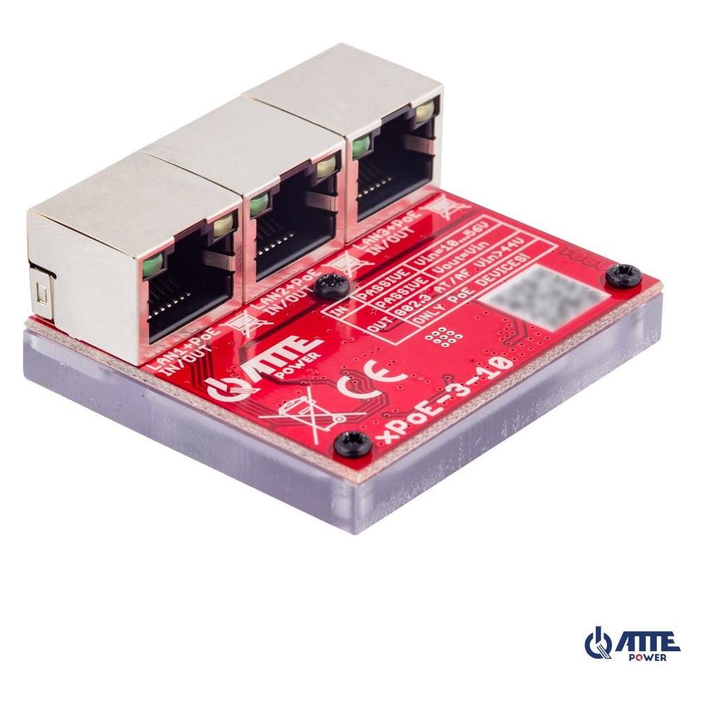 Atte SWITCH 3-PORTOWY POE xPoE-3-10 (3 Ports) (21949)