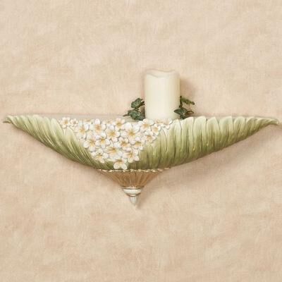 Touch of Class Island Bouquet Decorative Wall Shelf Green , Green