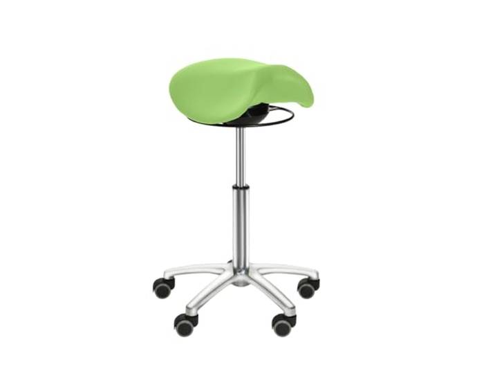 Teqler Sattelsitz-Hocker mit Schwing-Mechanismus hellgrün