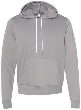 Bella + Canvas 3719 Sponge Fleece Hoodie in Storm size Small B3719, BC3719