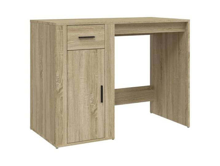Bureau - DUOKON - Chêne sonoma - 100x49x75 cm - 1 tiroir - Bois d'ingénierie