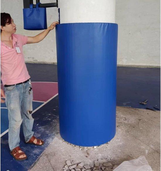 Famanu Paalbekleidung Basketball - Schockabsorbierend 20mm - 1,2m bis 1,8m - Blau