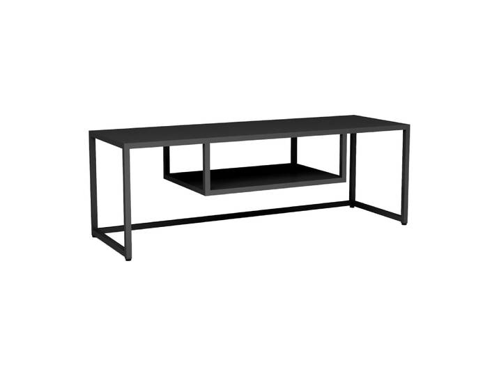 Meuble tv industriel intemporel noire 120 x 40 x 40 cm