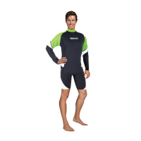 Rash Guard Loose Fit (2017) - Lang - Herren - Lime - Gr: S #
