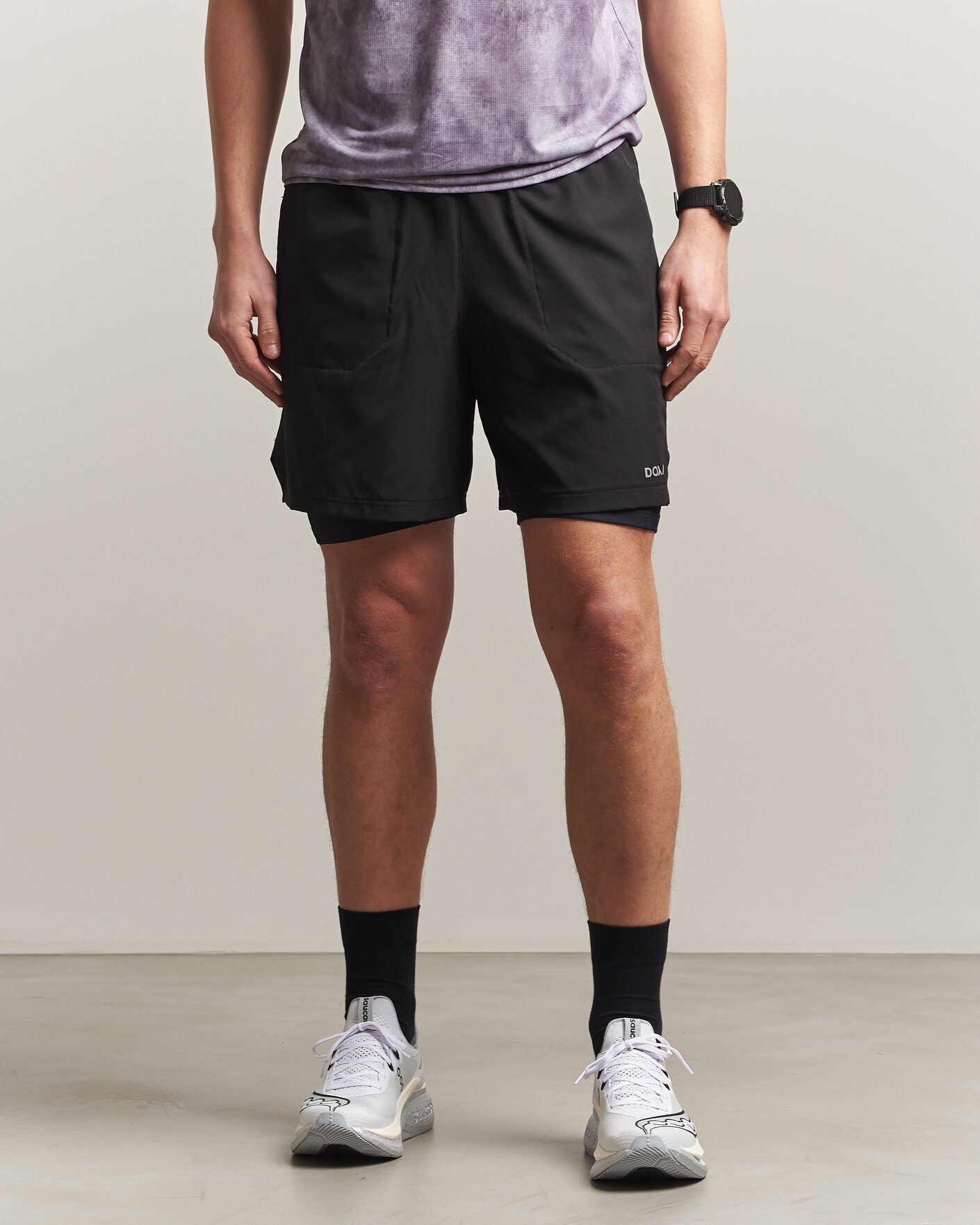 Doxa Rerun 2-In-1 Shorts Black men XL Sort