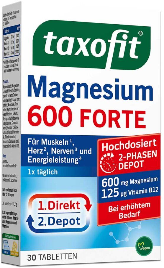 Taxofit Magnesium 600 Forte Depot Tabletten