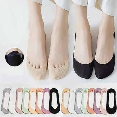 4 Paar Sommer-Liner-Socken in beliebigem Schnitt verhindern das Verrutschen der Ferse unsichtbar