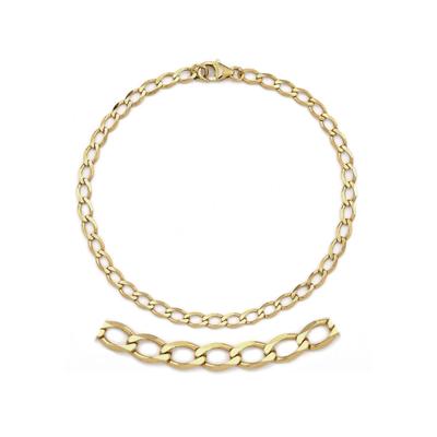 Goldarmband FIRETTI "Schmuck Geschenk Gold 333 Armkette Panzerketten" Gr. 21, gold (gelbgoldfarben), Armbänder, Damen, 21, Gelbgold 333, Goldarmband, Made in Germany