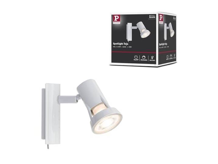 Paulmann 66702 projecteur Teja max. 10 watts spot Blanc applique Métal lampe murale GU10