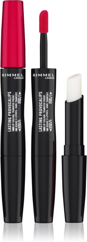 Rimmel Lasting Provocalips Double Ended long-lasting lipstick shade 500 Kiss The Town Red 3,5 g