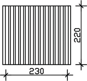 Seitenwand Deckelschalung SKAN HOLZ 230 x 220 cm anthrazit