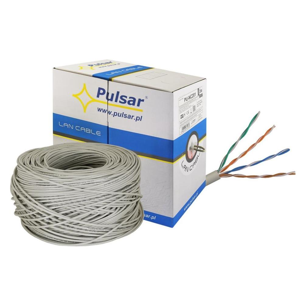 Pulsar PU-NC201 Twisted Pair Kabel U/UTP Kat 5e 24AWG (U/UTP, CAT5e, 24 m) (5902135319758)