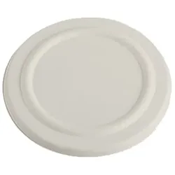 MONOUSO - Deckel Zuckerrohr Weiß für Suppenbecher 450ml Ø110mm (50 Stück)
