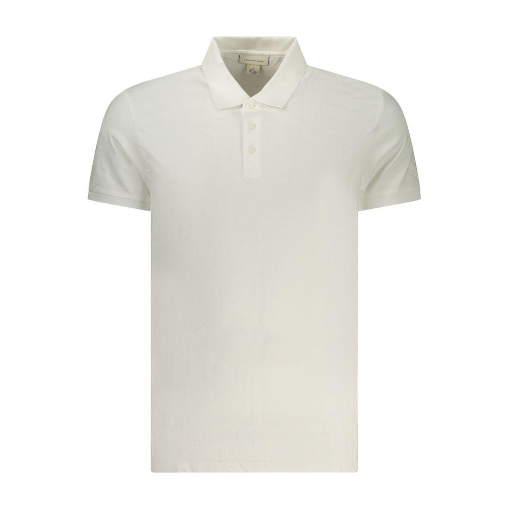Calvin Klein Bianco Katoenen Heren Polo