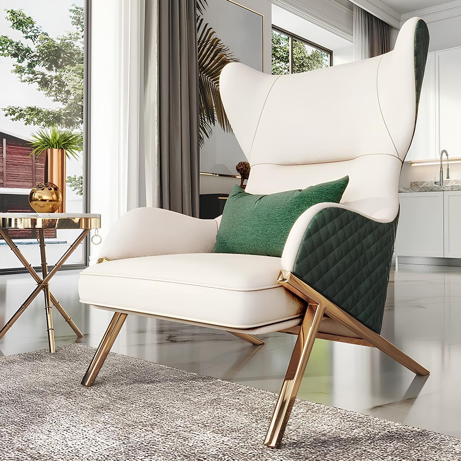 Design Sessel Metall Lounge Club 6x Set Ohren Garnitur Stuhl Stühle Relax Gruppe