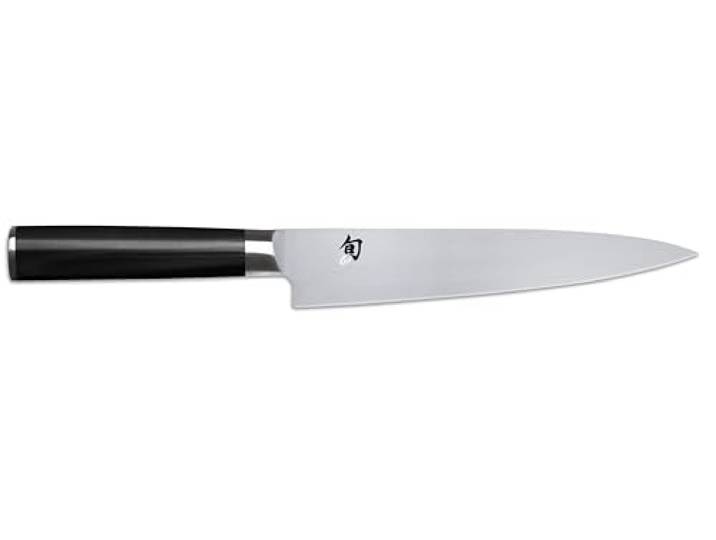 KAI Shun Classic japanisches Filiermesser flexibel 18 cm Klingenlänge - AUS-8A Stahl - Pakkaholzgriff - Made in Japan - Filetiermesser Filetmesser geschmiedet, Pakkaholz Schwarz