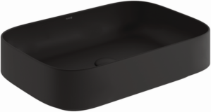 Kludi RESA S Waschtisch 58CW4039 60 x 40 H14 cm, Rechteckig Mattschwarz