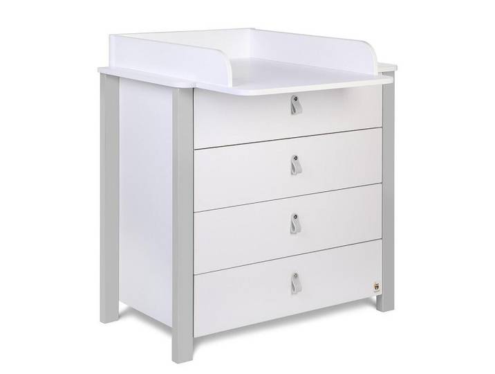 Furnlux Wickeltisch Etude Grau 90x50x86 cm, Holz, 90x86x50 cm, Baby- und Kindermöbel, Babyzimmer, Wickelkommode & Zubehör, Wickelkommoden