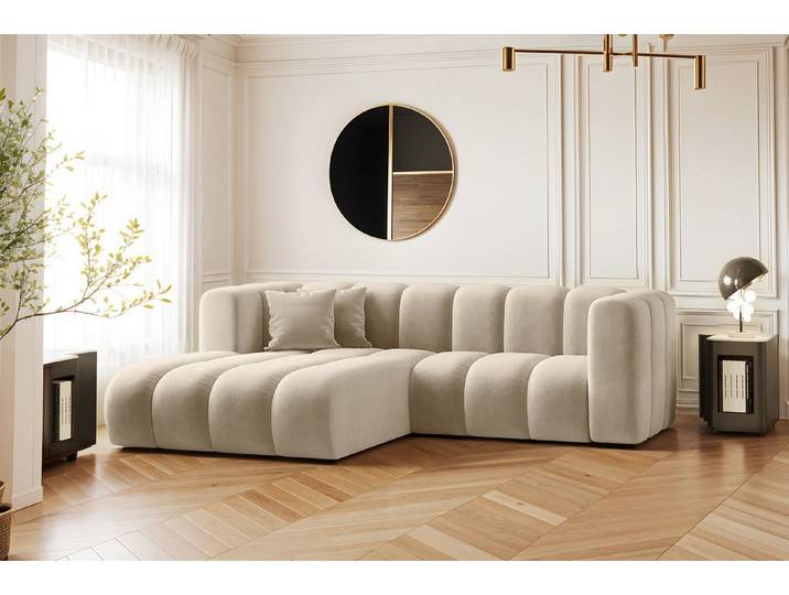 Kaiser Möbel Ecksofa L-form Sofa Grand Modular Stoff Haga und Salvador, Große Auswahl an Farben, moderner Stil, modular