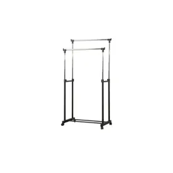 Rollgarderobe   ¦ silber ¦ Metall,Kunststoff ¦ Maße (cm): B: 85,5 H: 94,5 T: 42.5