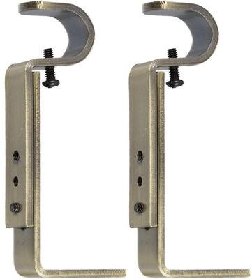 Urbanest Adjustable Bracket for 1/2-inch and 5/8-inch Curtain Drapery Rod, 2 Pieces