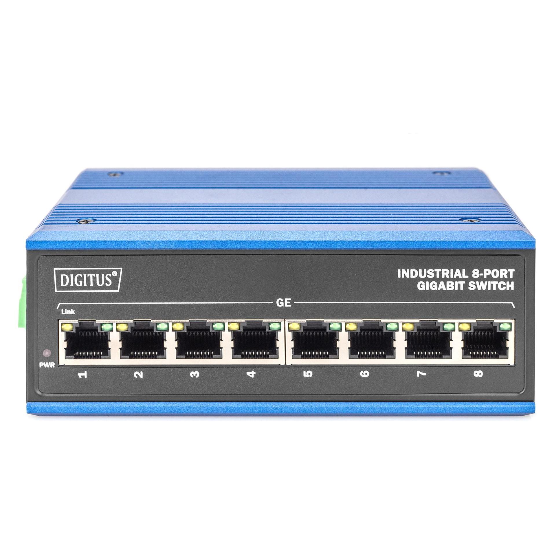 Digitus Industrieller 8-Port Gigabit Switch (8 Ports) (DN-651119)