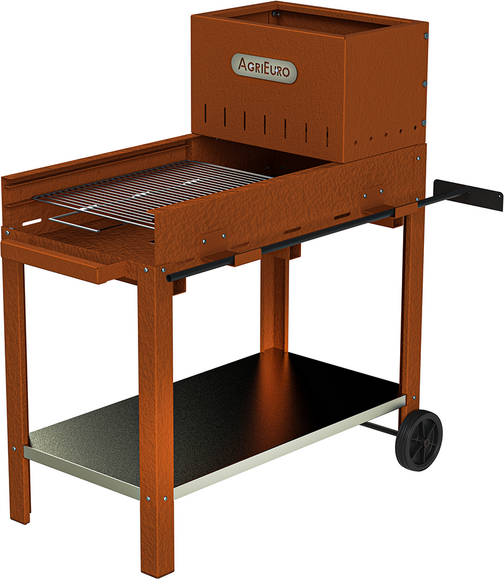 AgriEuro TOP-LINE Flipper 50 - Barbecue à bois et charbon en corten