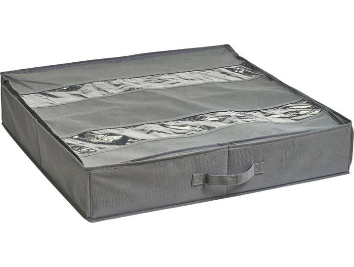 Organizer ZELLER PRESENT Schuhe , grau, B:60cm H:13cm T:60cm, Vlies, Aufbewahrungsboxen, Organizer, Aufbewahrungsbox