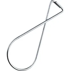 100 Deckenklemme für Rasterdecke, 100 Stück, Metall, silber