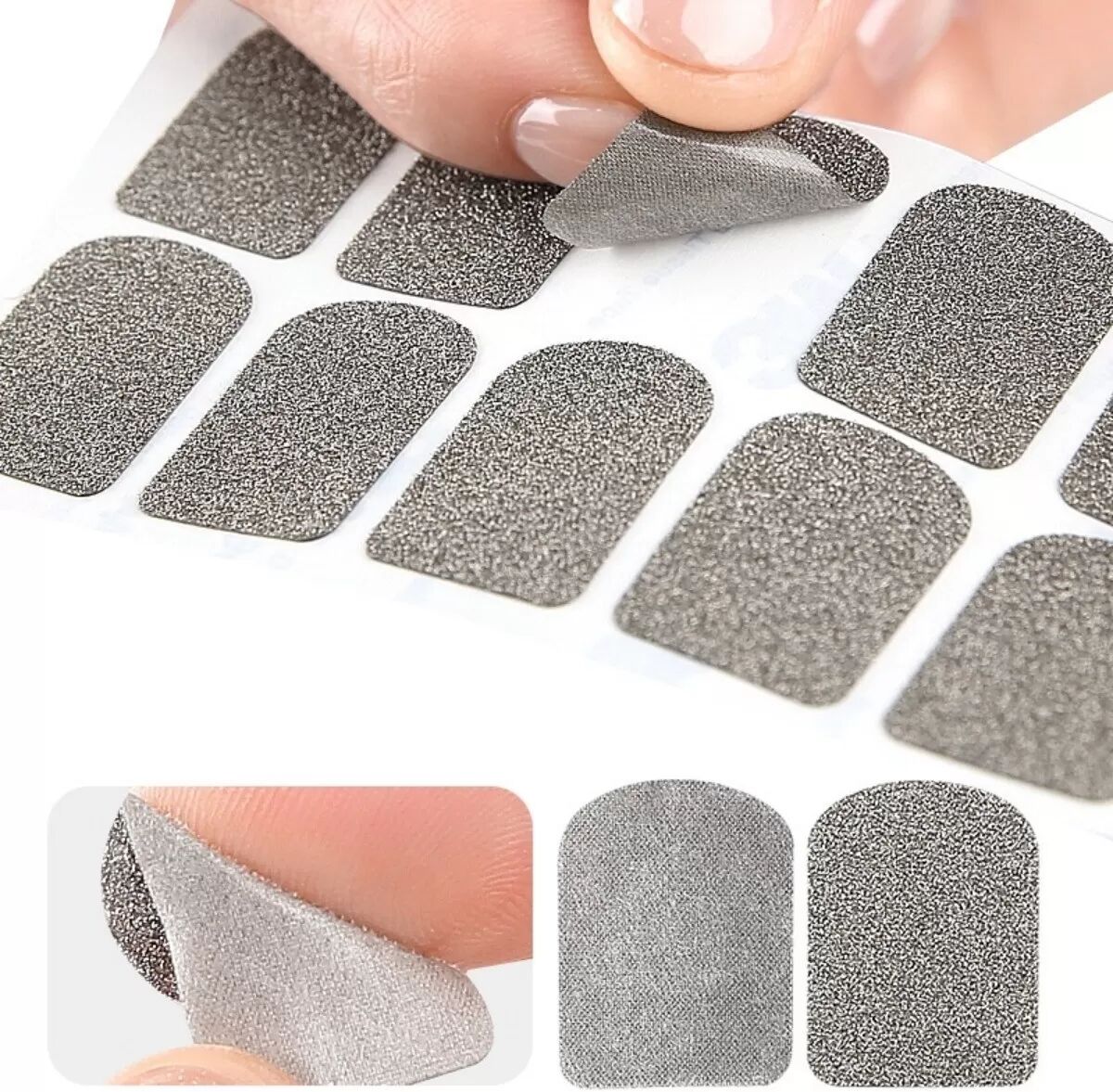 INF Square Mobile Game Finger-Aufkleber – 10er-Pack ultradünne leitfähige Schwamm-Touch-Pads, selbstklebend für glatte