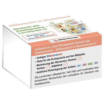 Willkommen in Deutschland – Deutsch als Zweitsprache - Lernkarten II, Nonbook von Tina Kresse,Susanne McCafferty, Mildenberger Verlag GmbH,