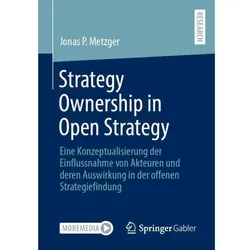Strategy Ownership in Open Strategy, Fachbücher von Jonas Philippe Metzger