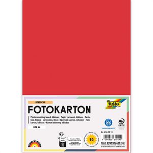 Folia Fotokarton 614/50 19, A4, hibiscus, 300g/m², 50 Blatt