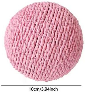 Uplift Essentials Sisal Interactive Cat Scratching Ball pink
