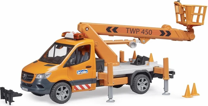Bruder MB Sprinter Arbeitsbühne mit Light + Sound Modul